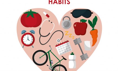 Healthy sport lifestyle concept vector illustration graphic design